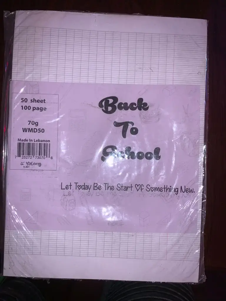 [WMD50] BACK TO SCHOOL 50 SHEET 100PAGE 70GSM
