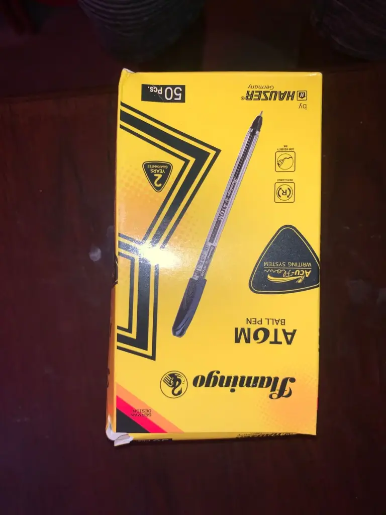 FLAMINGO ATOM BLUE PEN 1.0MM 50PCS 