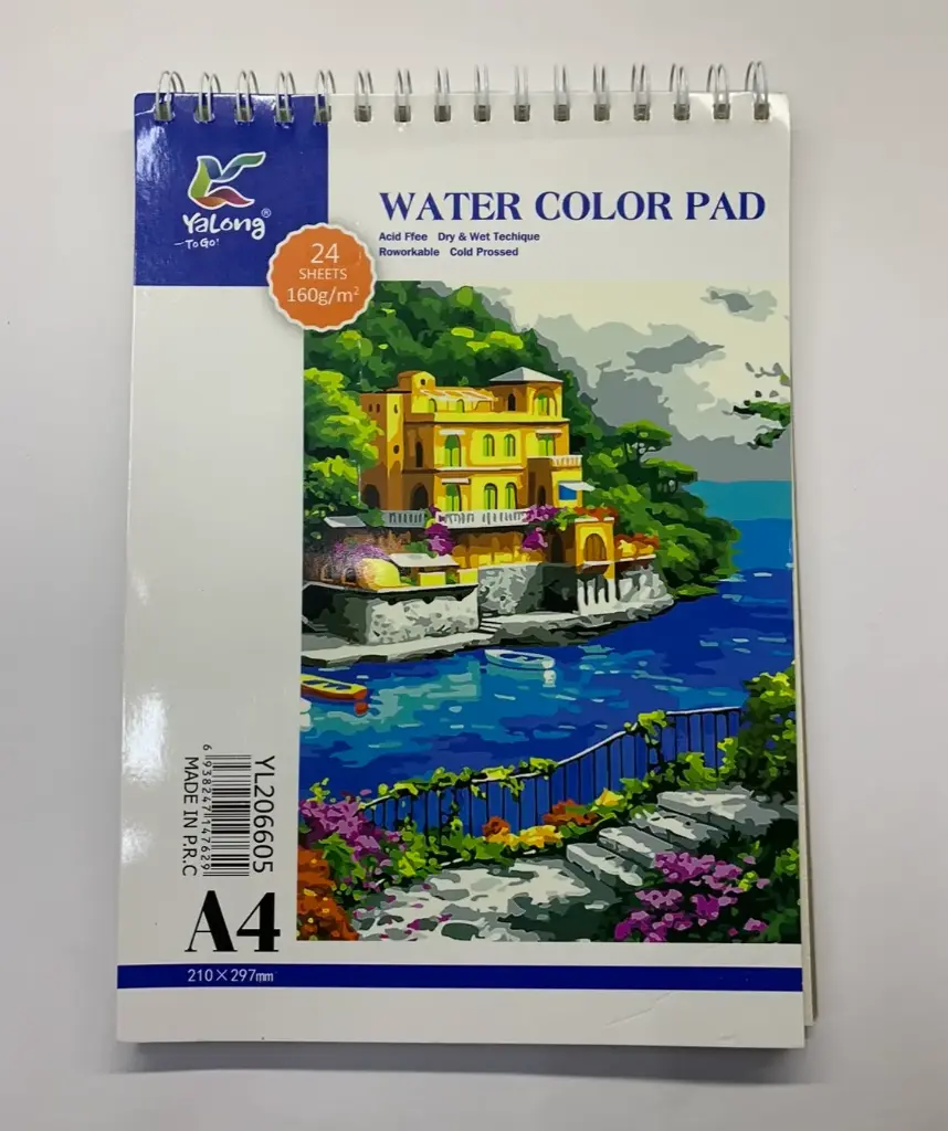 [YL206605] WATER COLOR PAD 24SHEET 160G/M