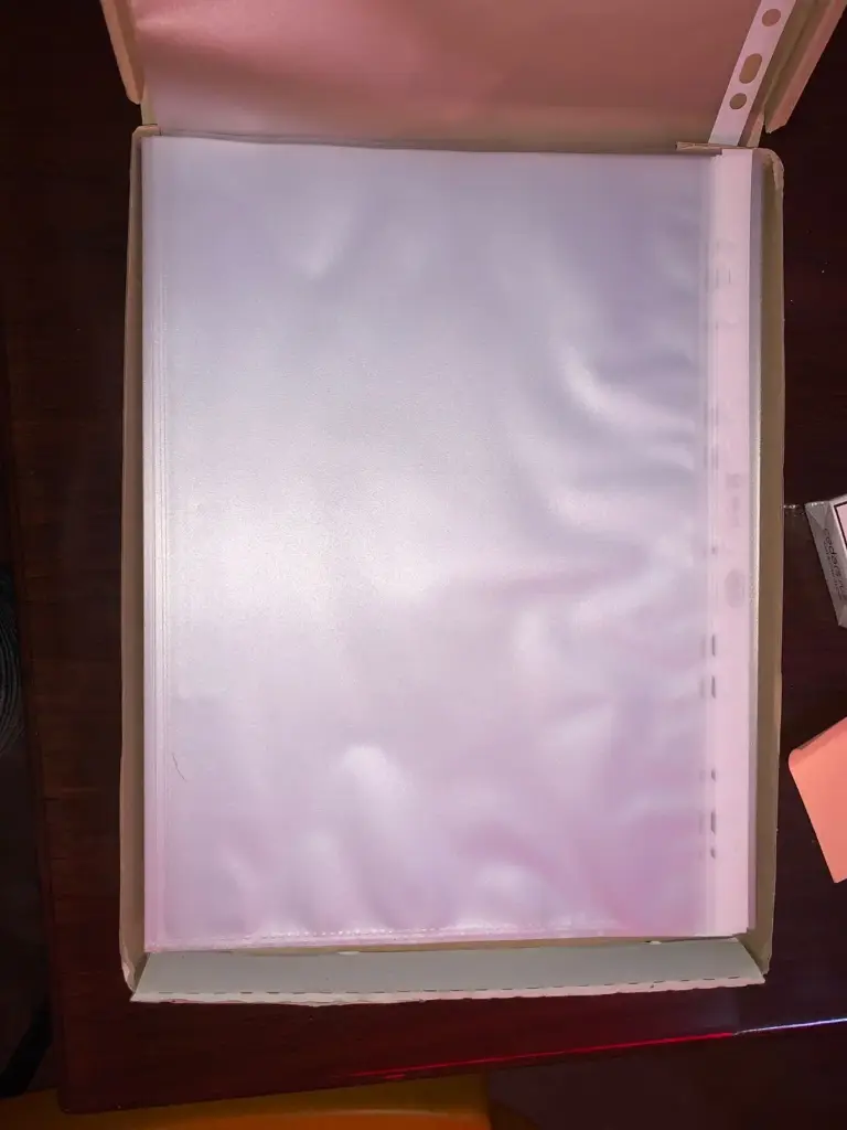 transperant file pack 100pcs
