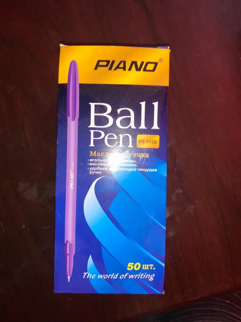 [PT-1158] PIANO BALL PEN MIX BLUE 50PCS