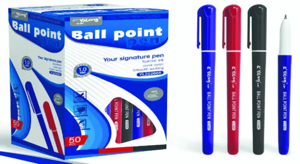 ball point pen red