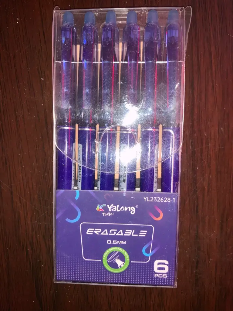 YALON ERASEBLE PEN 6PCS
