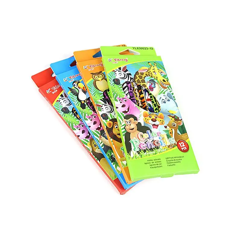 color animal design colored lead pencil